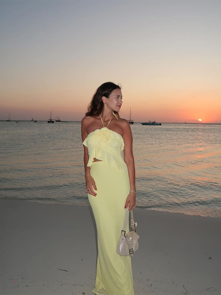 MILA - ByScandi Yellow Rose Dress