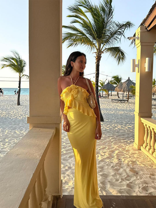 MILA - ByScandi Yellow Rose Dress